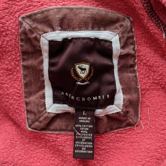 ABERCROMBIE & FITCH Womens 1/2 Zip Pullover Hoodie - Picture 3 of 5